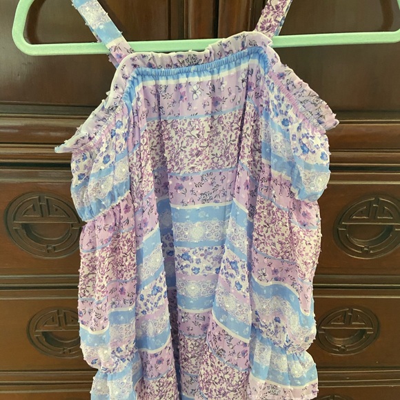 Off the shoulder girls peasant dress kneelength - Picture 2 of 3